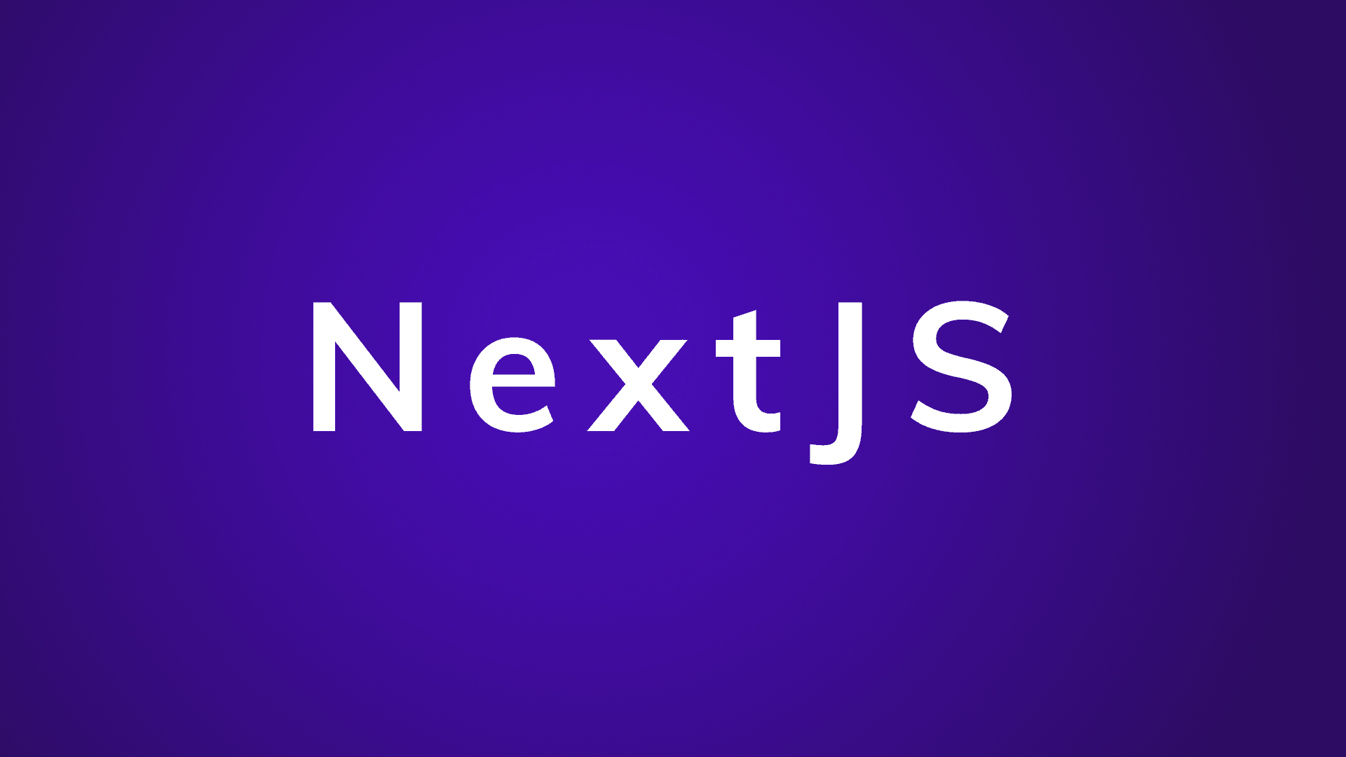 Getting Started with NextJS